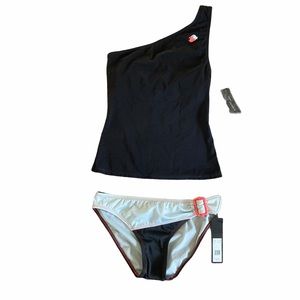 Marc by Marc Jacobs XS black and blue swimsuit NWT